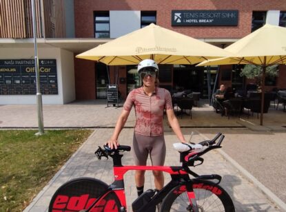 Závodníci Ironam 70.3 u nás na hotelu