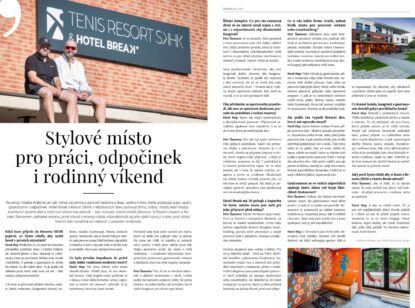 Rozhovor pro magazín Quartier