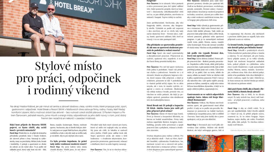 Rozhovor pro magazín Quartier